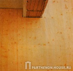 10 Формуючи деформаційний шов між стіною і дошками, тимчасово вставляють дерев'яні клини або обрізки фанери товщиною 8-10 мм